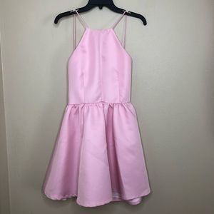 Pink backless TOBI skater dress